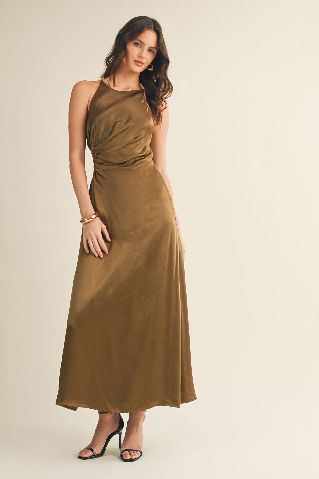 Mustard Seed – Vestido - Mulher por atacado – VESTIDO CAMISOLA COM RECORTE NA CINTURA8