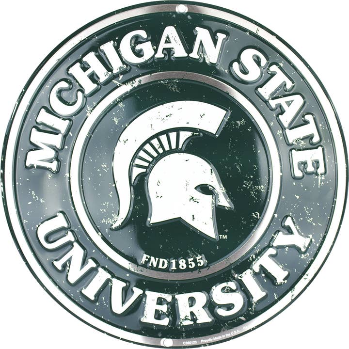 Skylt - Michigan State Spartans cirkel för wholesale av Detroit Shirt Co.