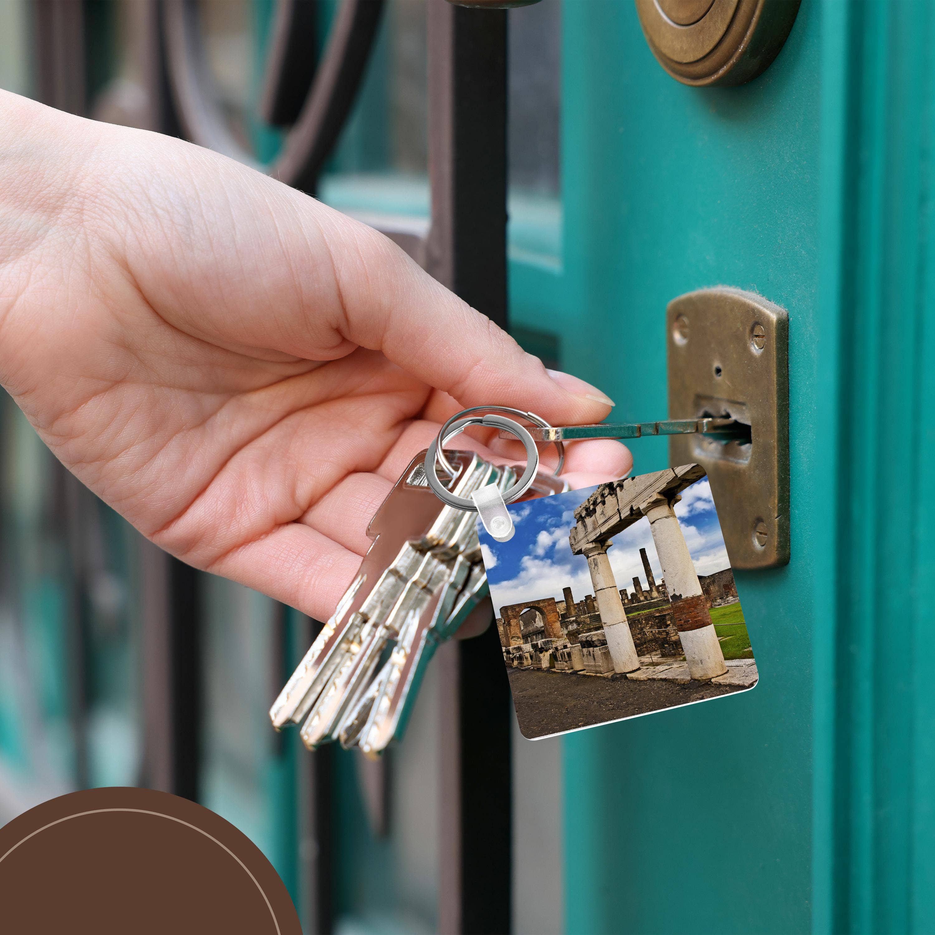 3dRose - Wholesale Keychain - Unisex - 3dRose, Ancient ruins of Pompeii, Campania, Italy - EU16 MGL0062 - Miva Stock, Key Chain5