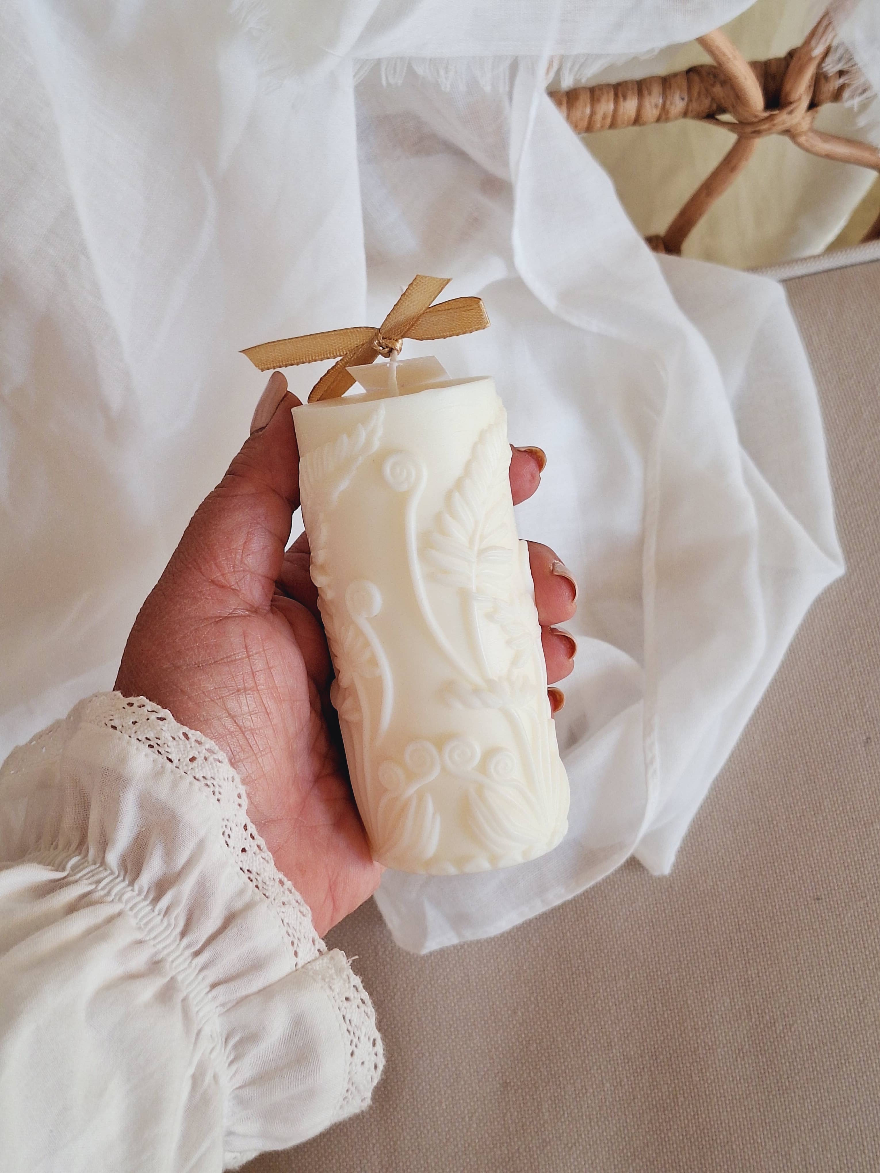 Your Nice Things - Candles - – wholesale Pillar candle – Ylang-Ylang and Jasmine Column Floral Soy Wax Candle4