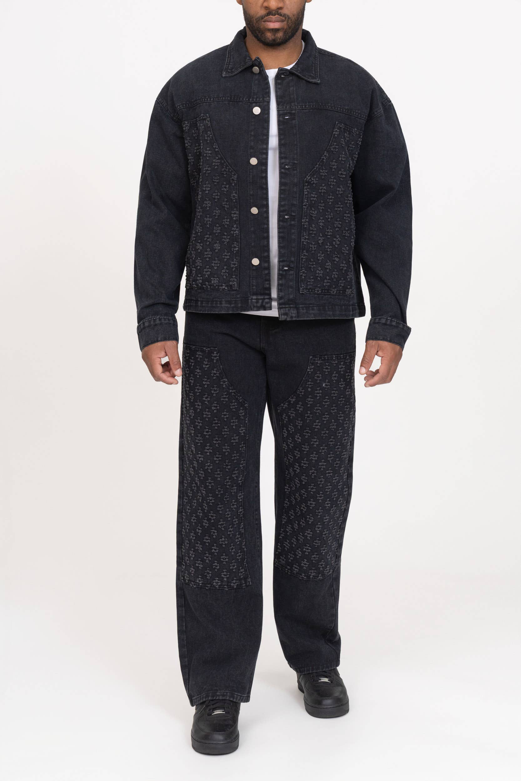 Zayne Paris - Wholesale Top & Pant Set (NOT Loungewear) - Men's - Set with jacket and jeans with pockets tx12472