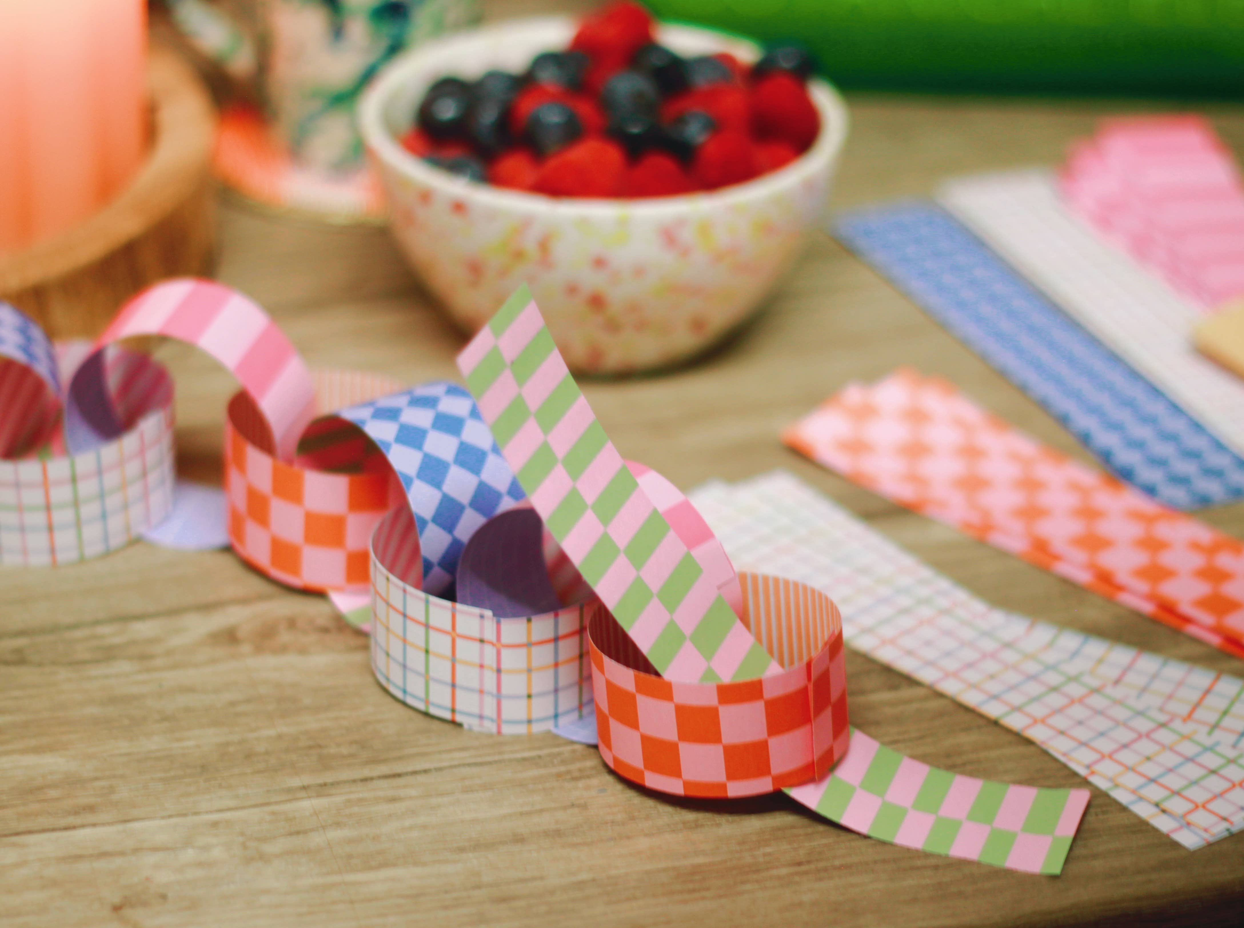 Moo and May Studio - Wholesale DIY Craft Kit - Block Party | Paper Chain Kit Birthday Bunting Party Decor7