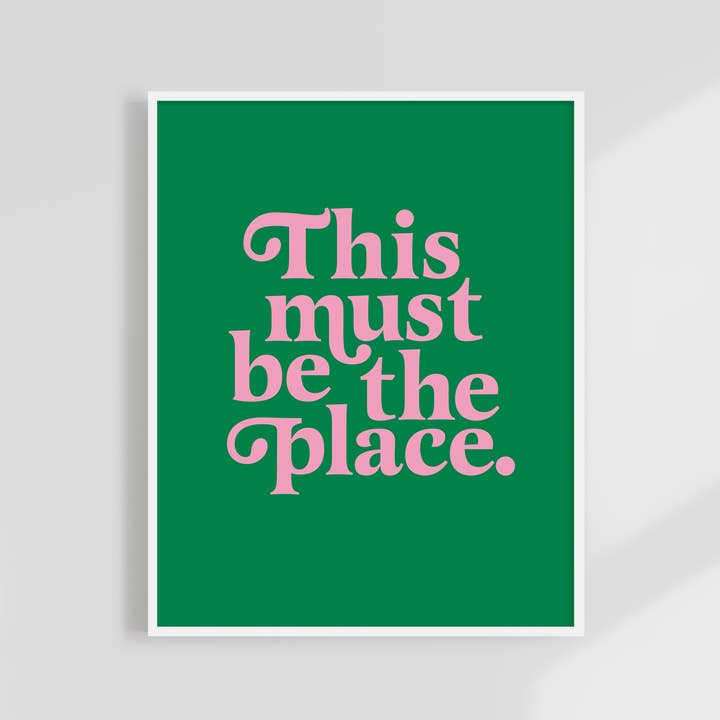 Kuku Studio - Wholesale Art Print - This Must Be The Place Print | Colorful Minimalist Art