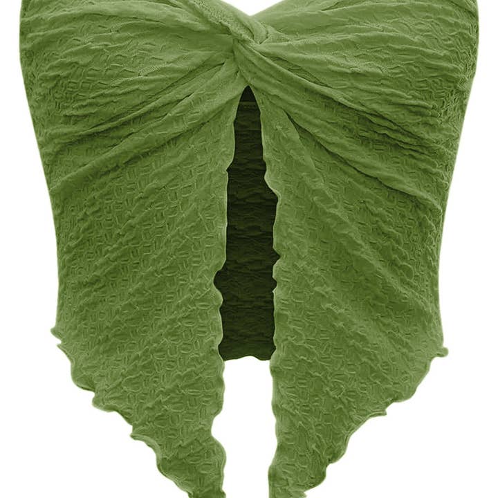 KK Bloom - Wholesale Blouse - Dames - Modieuze sexy geplooide top met tube-top zonder rug6