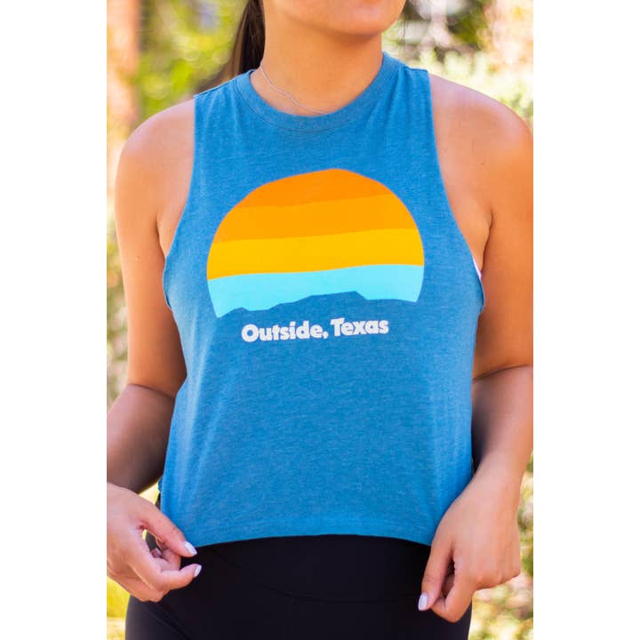 OTX Horizon Tank | Racerback Cropped Tank for wholesale by Outside, Texas