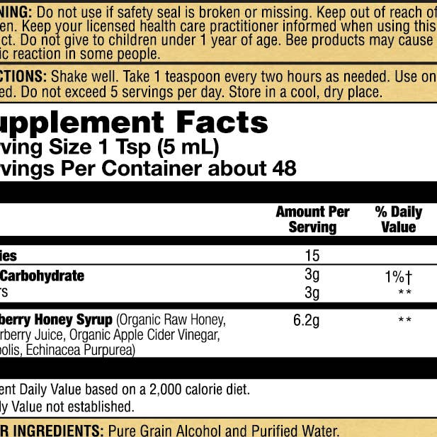 Zand - Wholesale Oral Supplement/Vitamin - Elderberry Syrup with Grade A Raw Honey5