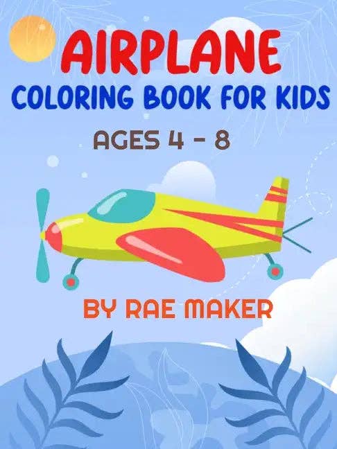 Airplane Coloring Book for Kids Ages 4 - 8 - Paperback for wholesale by Books by splitShops