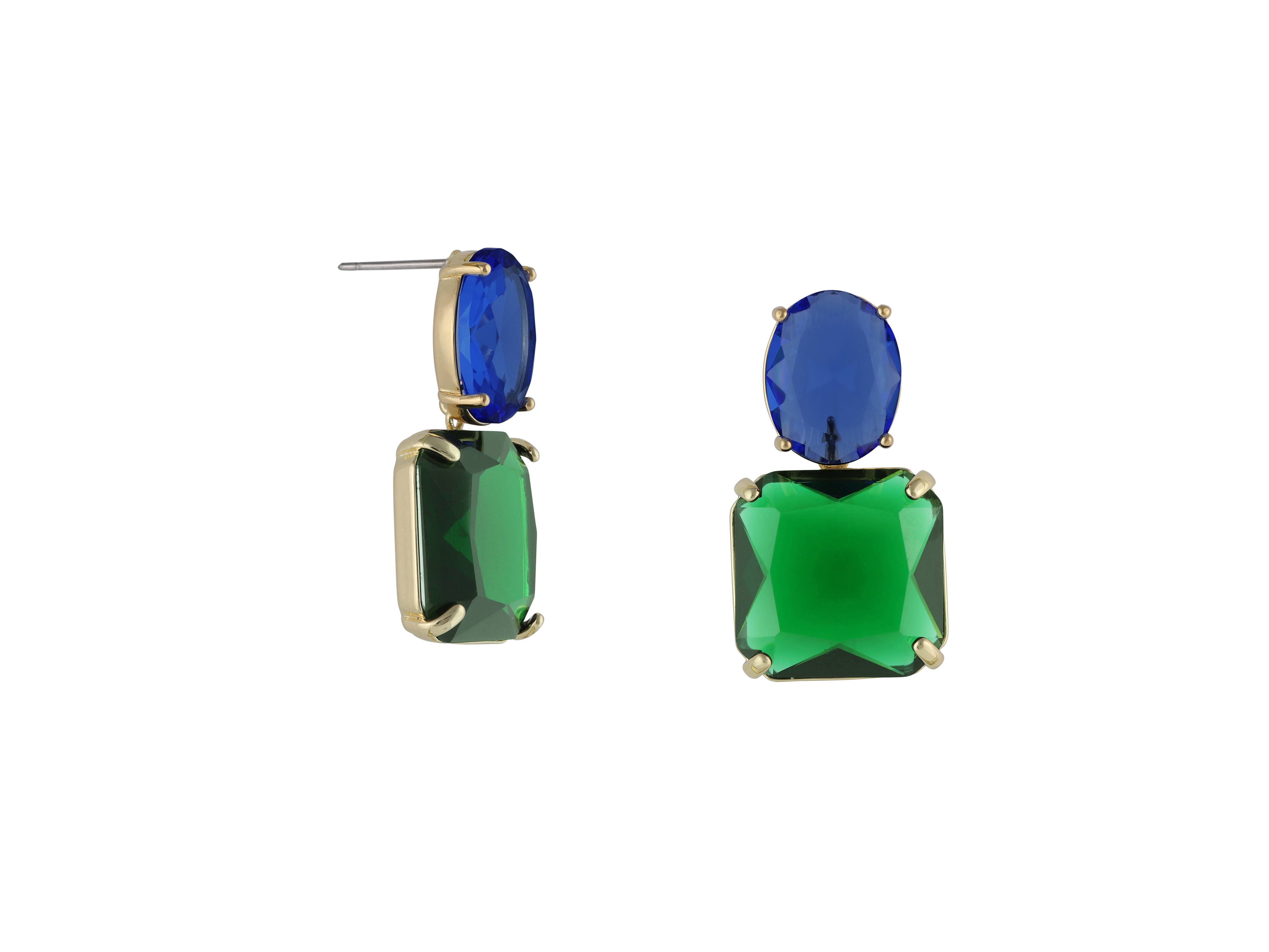 Big Metal London - Wholesale Stud/Post Earrings - Alouette Allure Stone Cut Luxe Earrings0