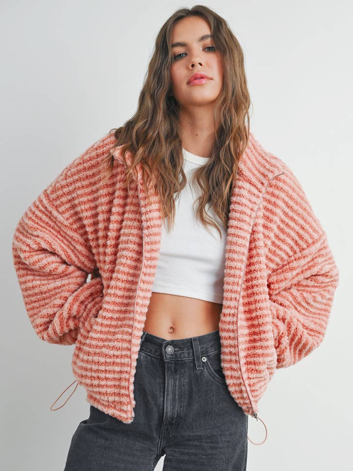 BUTTERMELON - Wholesale Puffer Jacket - Women's - Fall Collared Puffer Jacket - BMJ7497