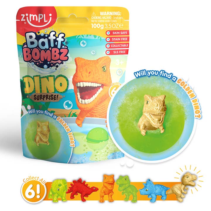 Zimpli Kids - Wholesale Bath Toy - Baby - Zimpli Baff Bombz Surprise Dino Figure Large Bath Bomb2