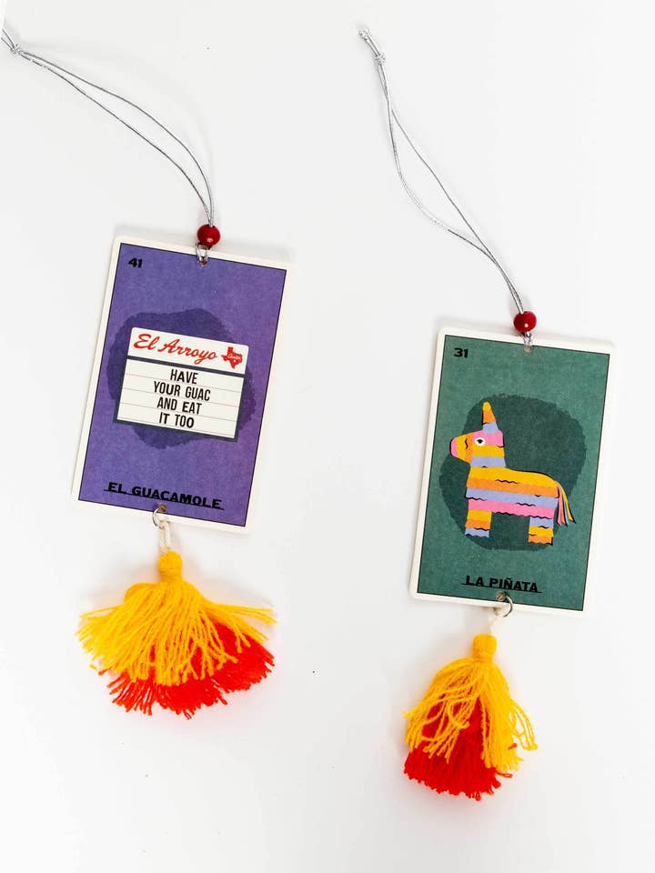 Tex-Mex Bingo Car Freshener (2 Pack) - La Pinata for wholesale by El Arroyo