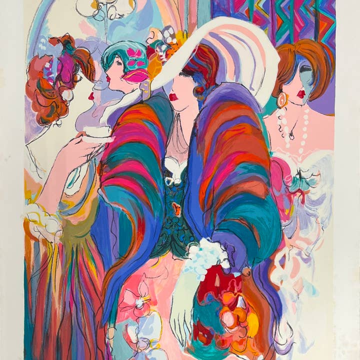 Isaac Maimon Empfang Hand signiertes Kunstwerk Serigraphie für den Großhandel von Deluxe Fine Art
