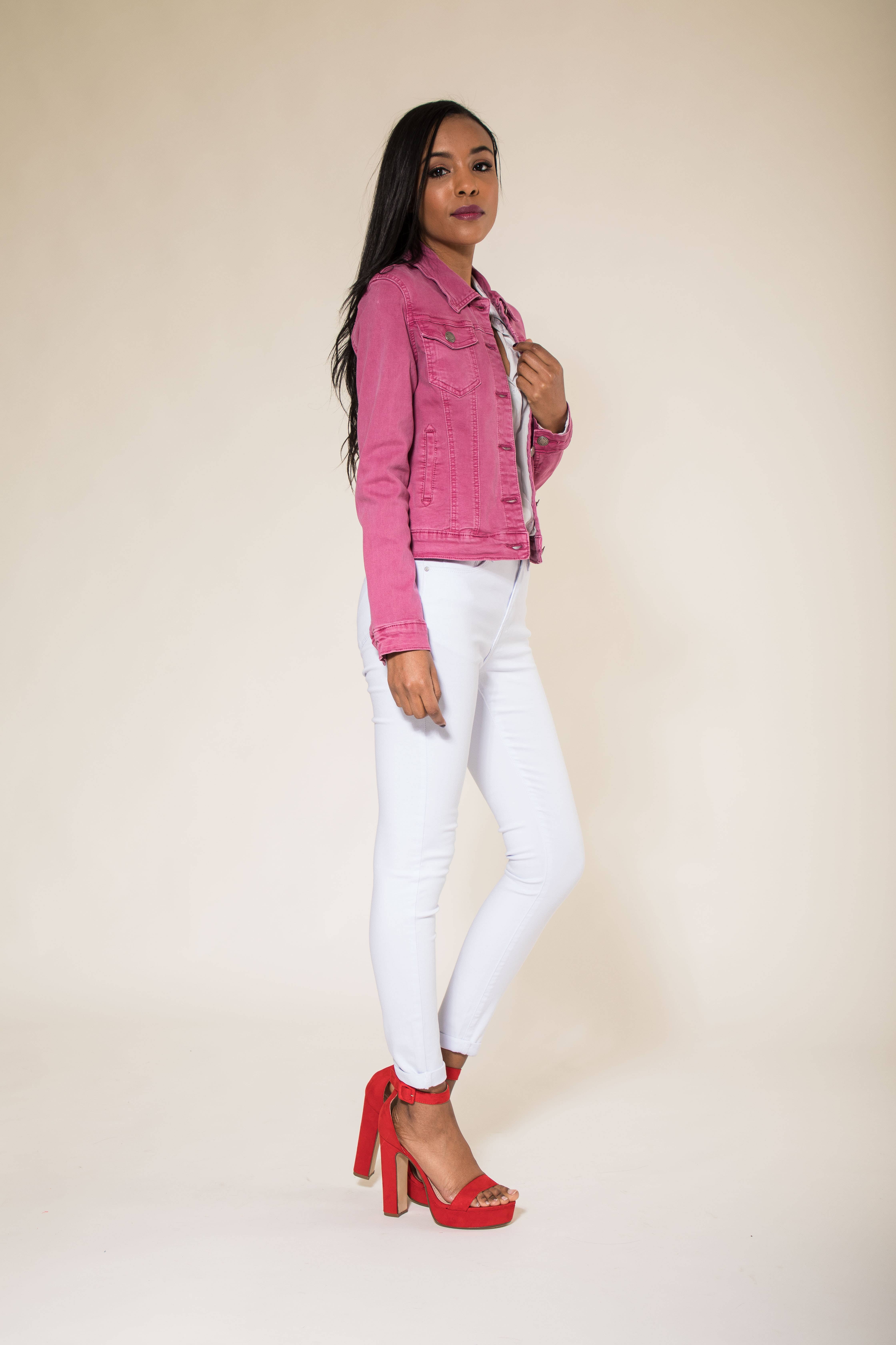 Nina Carter - Wholesale Jas - Dames - Stretch nauwsluitend jack kleur J212A41