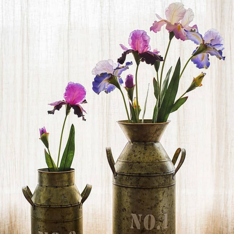 Rustic Reach - Wholesale Artificial Flowers - Artificial Iris Flower Stem 31.5" Tall6