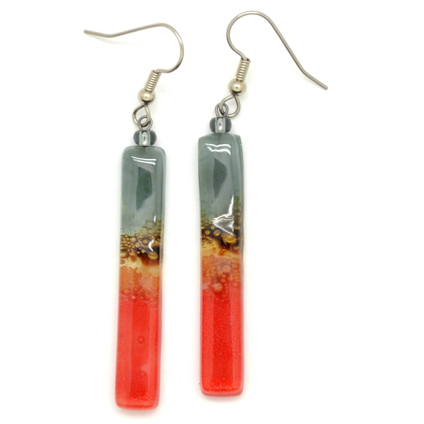 Dunitz & Company - Wholesale Dangle Earrings - Long Colorful Glass Stick Dangle Earrings - Fair Trade8