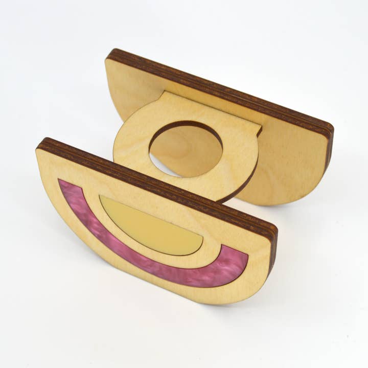 Verdant Moon - Wholesale Plant Pot - Geometric Table-top Air Planter — Wood, Acrylic3