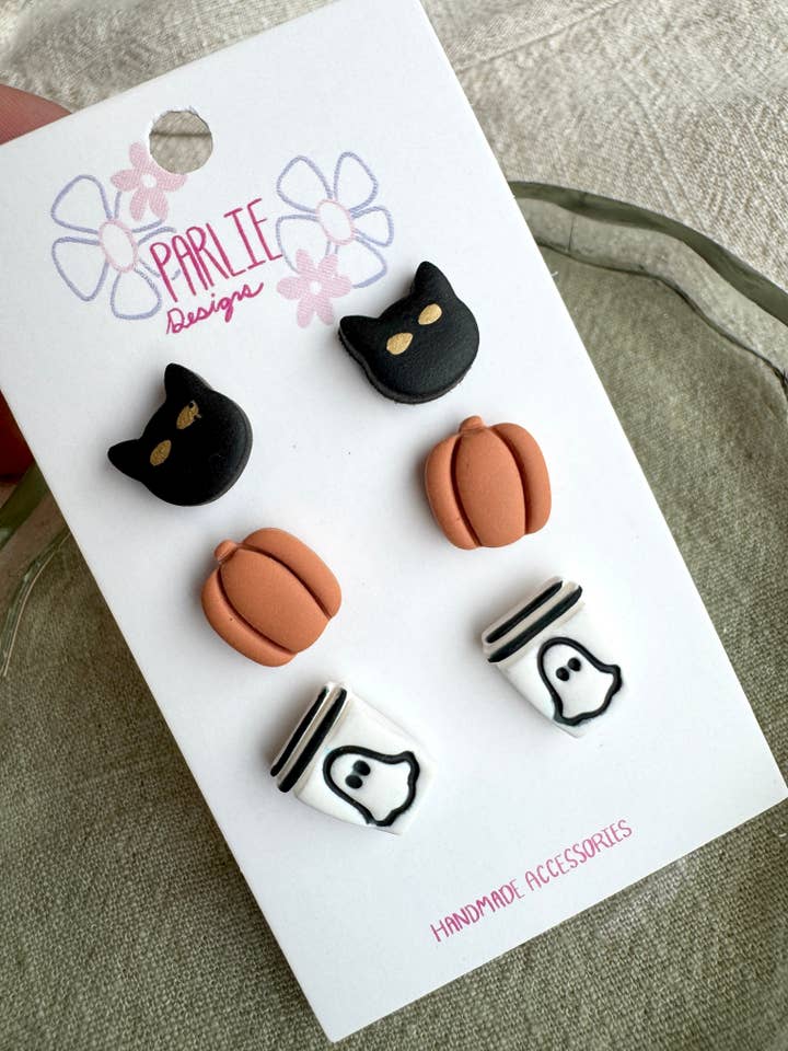 Spooky Trio Oorbellen voor wholesale door Parlie Designs
