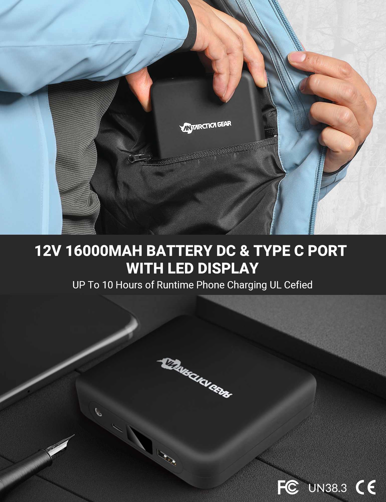 Antarctica Outdoors - Wholesale Jacket - Women's - ANTARCTICA GEAR Heated Jacket, Ski Jacket Coat For Women Winter Coat9