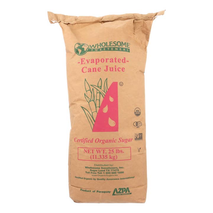 Organic Natural Cane Sugar - 25lb Bulk for wholesale by Everyday Supply Co