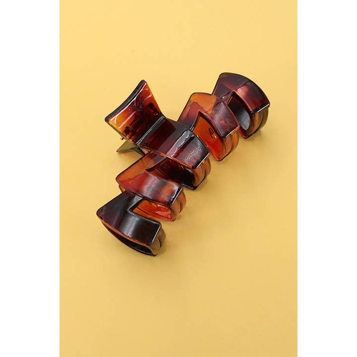 JOSSLYN by wall to wall - Wholesale Hair Clip - Women's - PREMIUM ZIGZAG HAIR CLAW CLIPS | 40H670