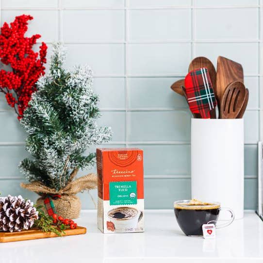 Teeccino - Vendita all'ingrosso Tisane salutari e depurative - Tisana ai funghi cardamomo Tremella Tulsi - Biologica1