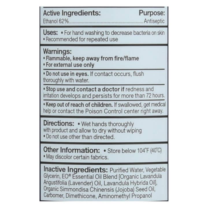 Everyday Supply Co - Wholesale Hand Sanitizer - EO Lavender Hand Sanitizing Gel, 8 Oz1