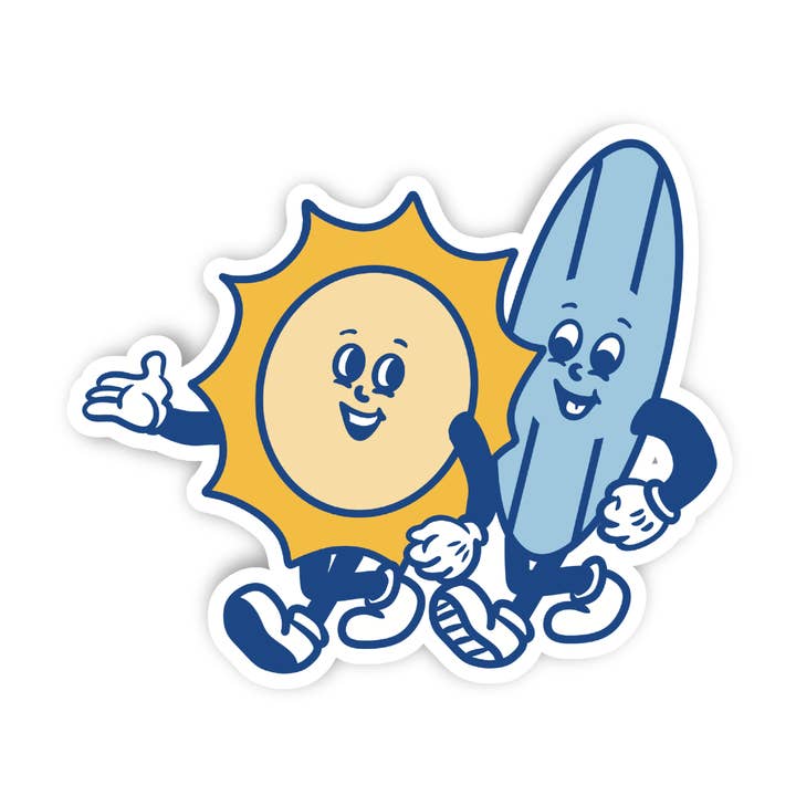 Sol + Surf Die-Cut Sticker for engroshandel hos Studio Conroy