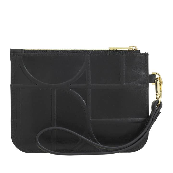 dudu - Wholesale Wristlet - Dudu Small Leather Wristlet Pouch Bag Black_nude