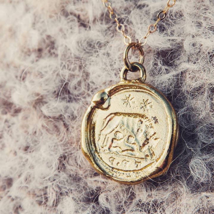 Collar Fides Ancient Coin para venta al por mayor de Taken Twice