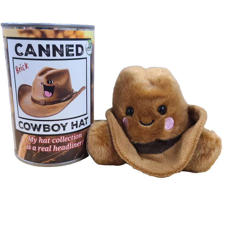 Cowboyhut in Dosen | Western-Plüsch mit Witzen | Einzigartiges Geschenk für den Großhandel von Canned Gifts