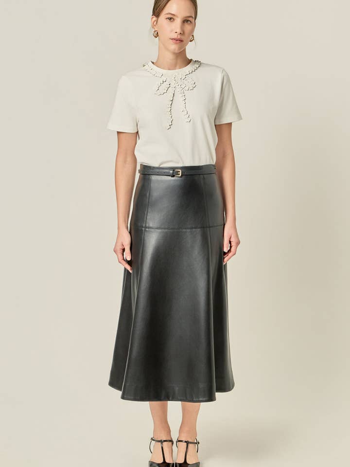 Floral Bow Detail Top for wholesale by English Factory