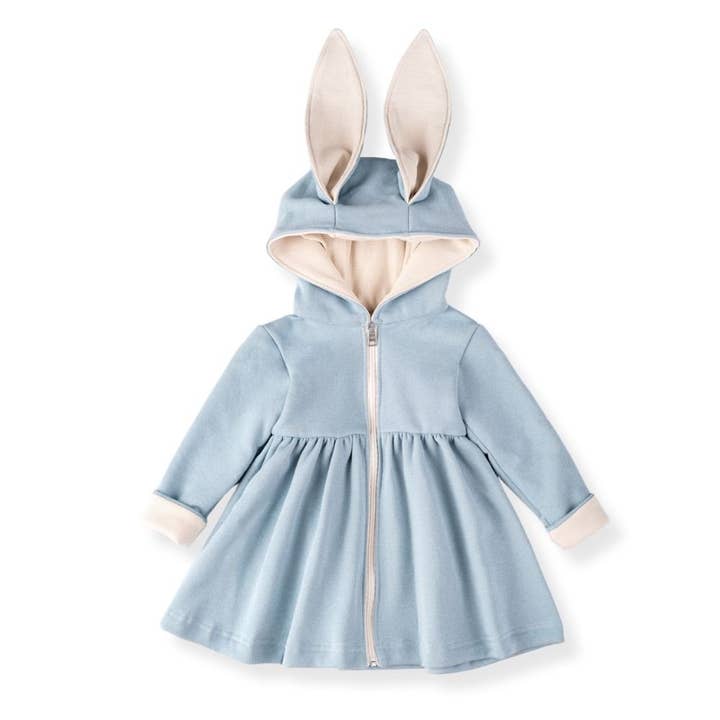 Children’s Coat – Bunny Baby Blue for wholesale by PUFFI