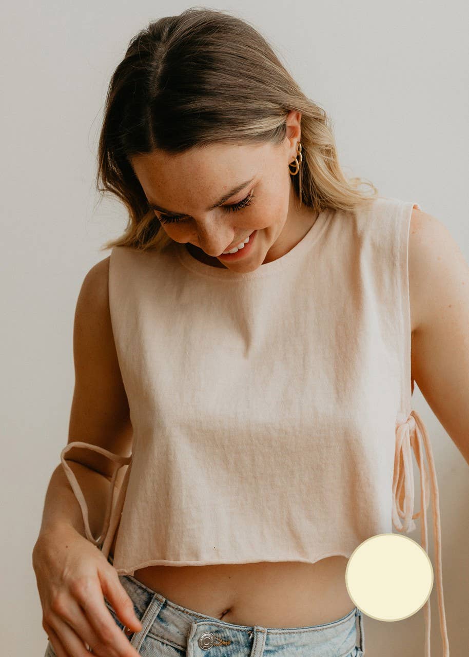 People Of Leisure - Wholesale Tank Top - Women's - The Tie Tank Charcoal0