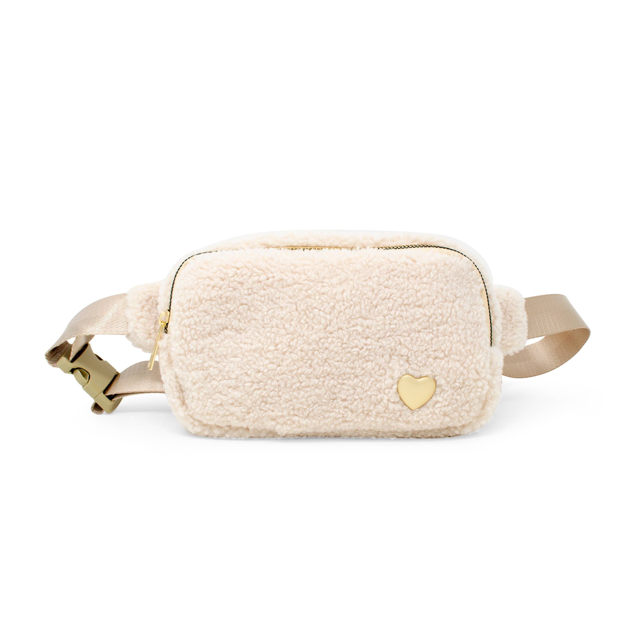 Tiny Treats and ZOMI GEMS - Wholesale Belt bag – Kids - Fuzzy Crossbody Sling Bag w/ Heart for Kids1