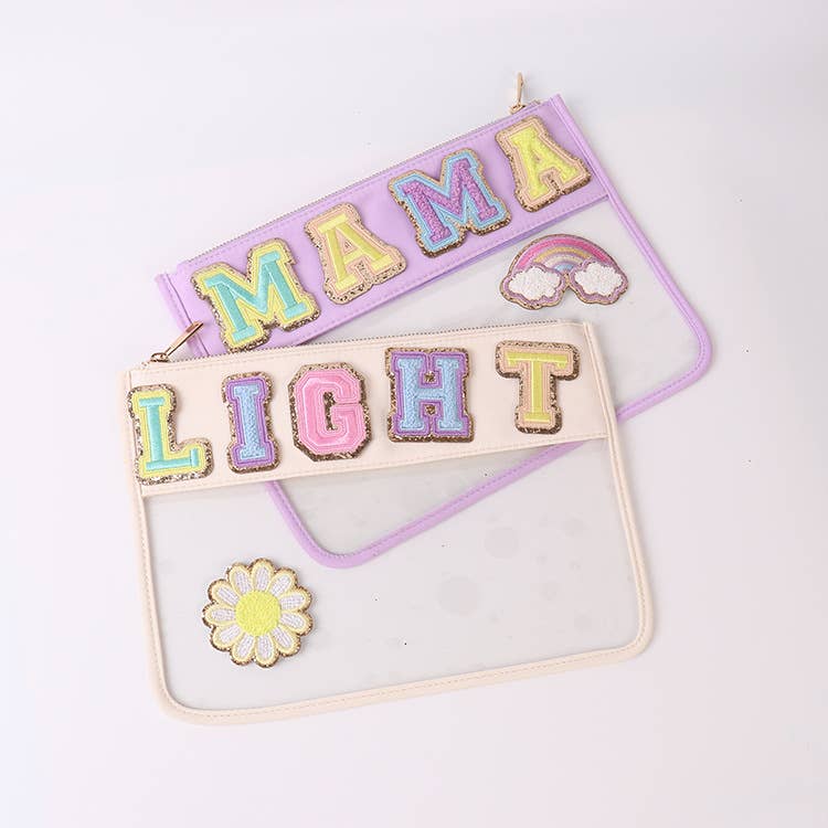 Raphael wonders - Wholesale Patch - New style ADHESIVE Varsity GLITTER patch-stickers  initial4