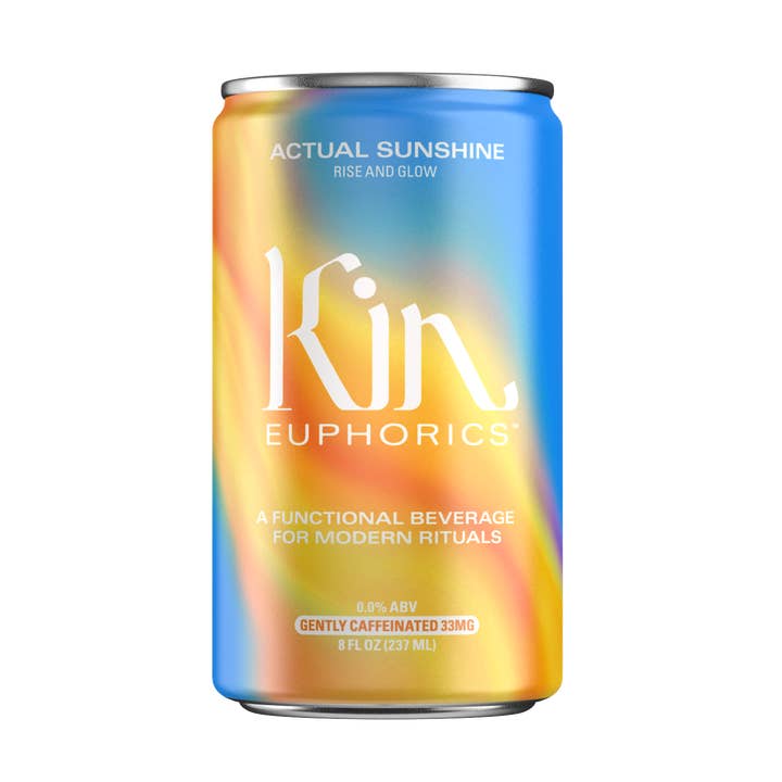 Kin Euphorics - Wholesale Non-Alcoholic Aperitif/Mocktail - Actual Sunshine:  Loose Can Case (24 Total Cans Per Case)0