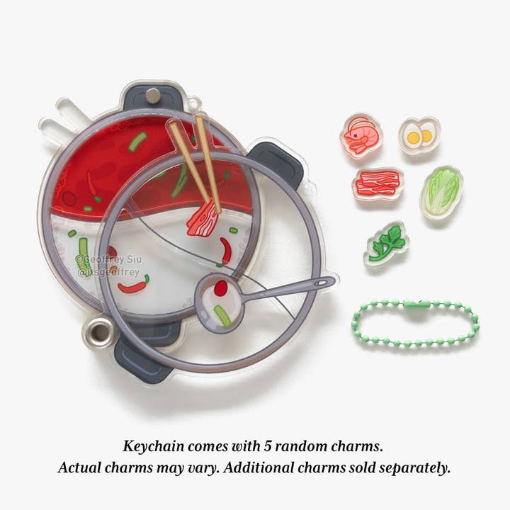 Hot Pot Fyldbar Rystenøglering (3,625") for engroshandel hos Geoffrey Siu Art LLC