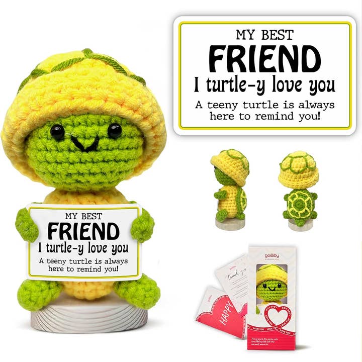 Gossby Turtle Crochet - My Best Friend I Turtle-Y Love You for wholesale by Gossby