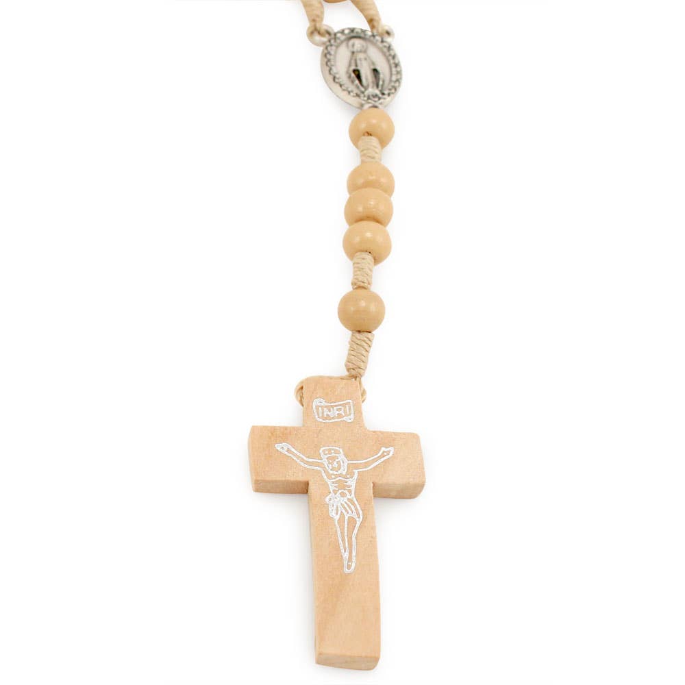 RM Trading – wholesale Prayer beads necklace – Rosary Wooden Beads Miraculous Necklace1