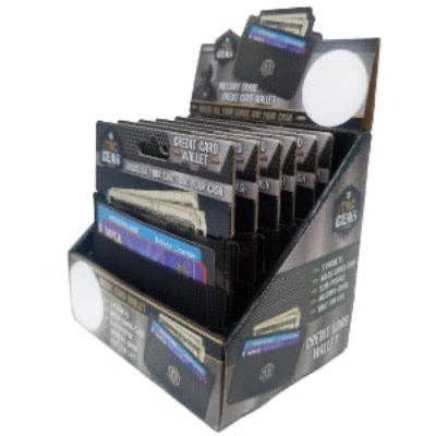 Novelty Brands - Wholesale Retailer Display - Accessories - Tac Gear Credit Card Slim Wallet - 6/Display3