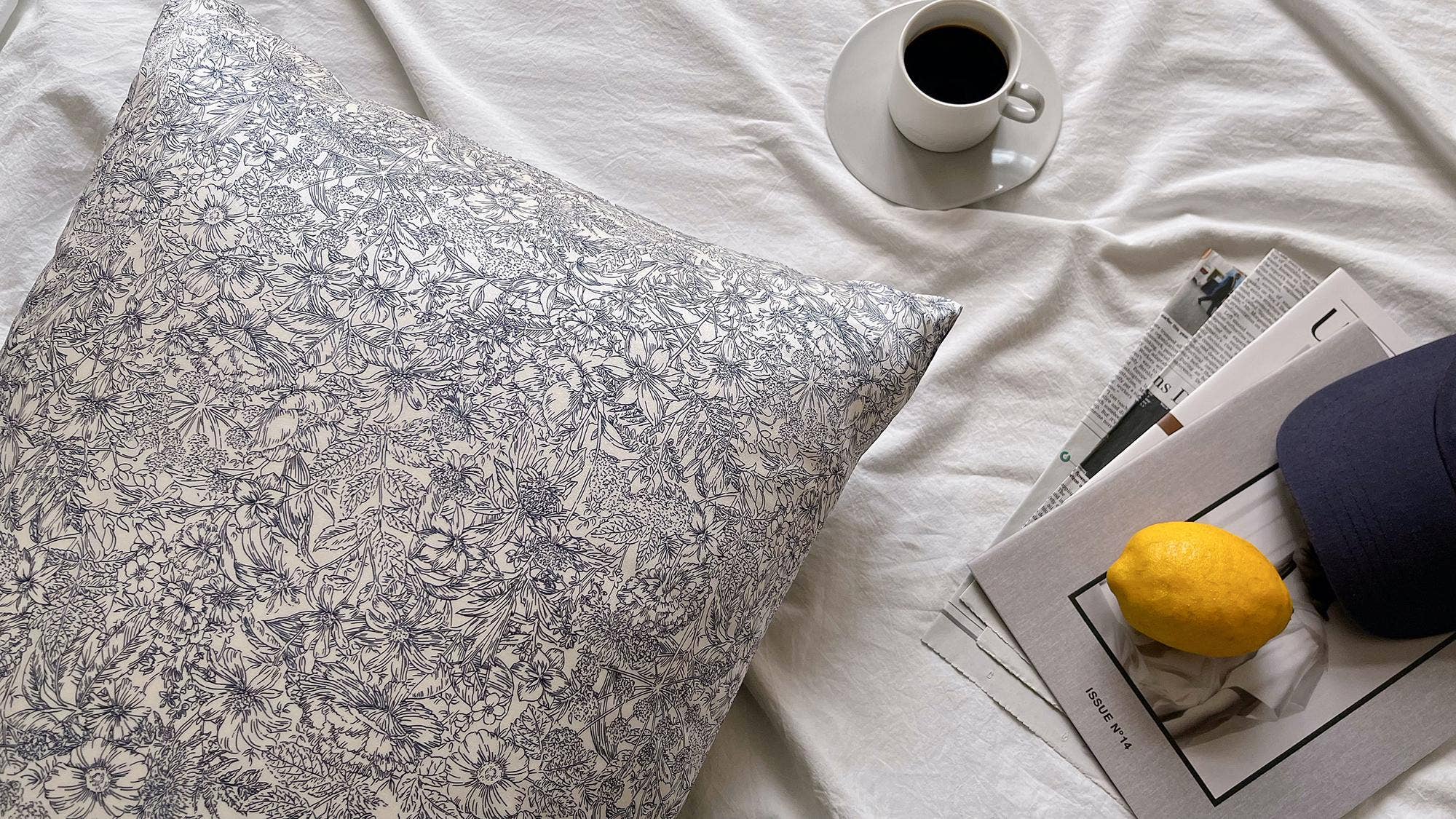 Lian Collection – wholesale Bedding pillowcase/sham – 100% Mulberry Silk Pillowcase - Floral Block-Print Design4