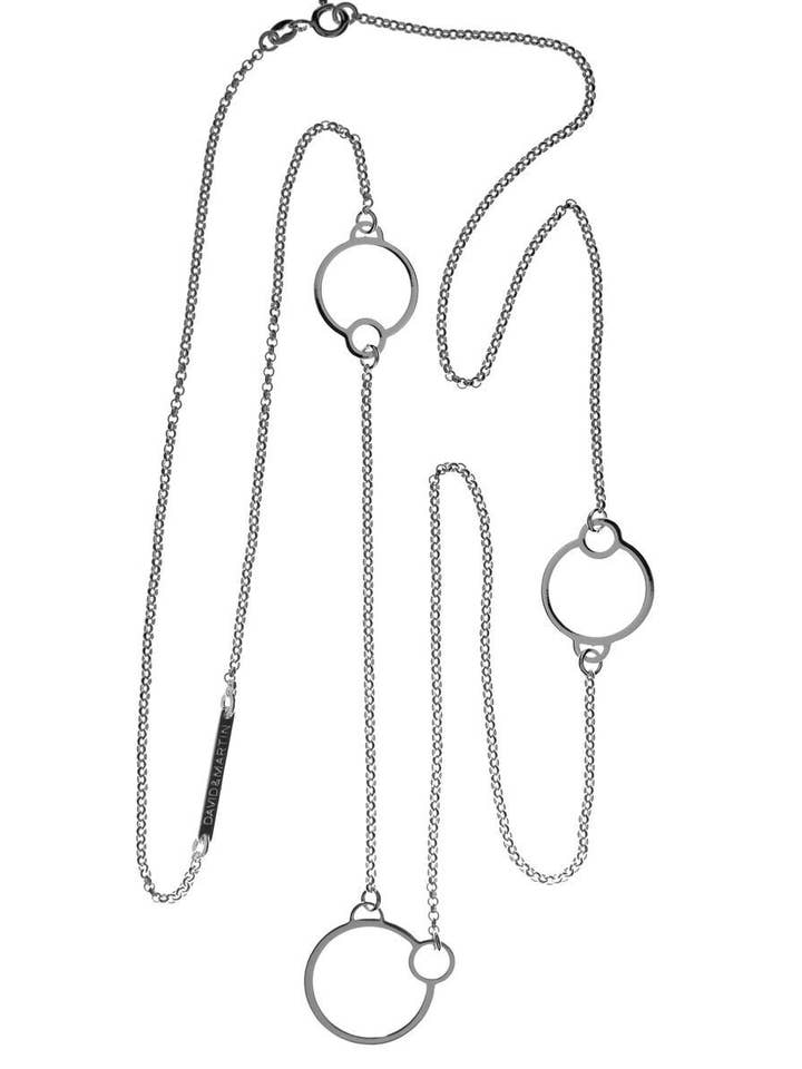 Collier Cercles Triple Argent pour la vente par David&Martin Jewellery