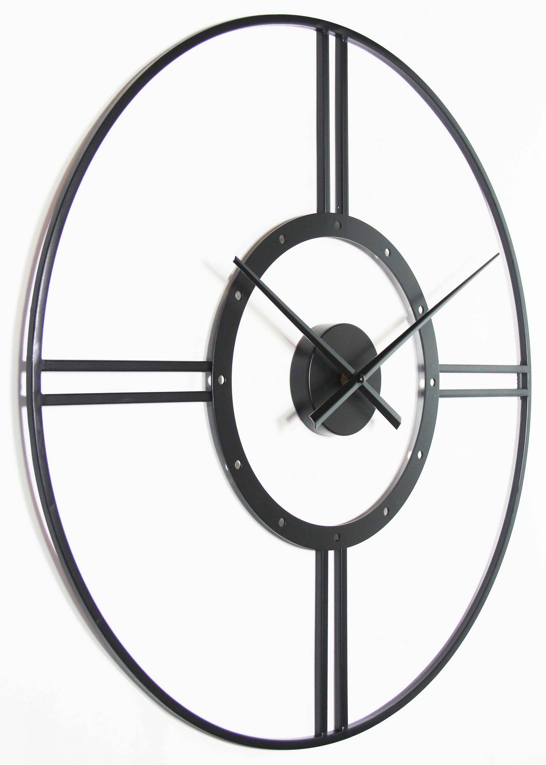 Infinity Instruments - Wholesale Wall Clock - Modern/Contemporary Round Black Wall Clock 24 Inch2