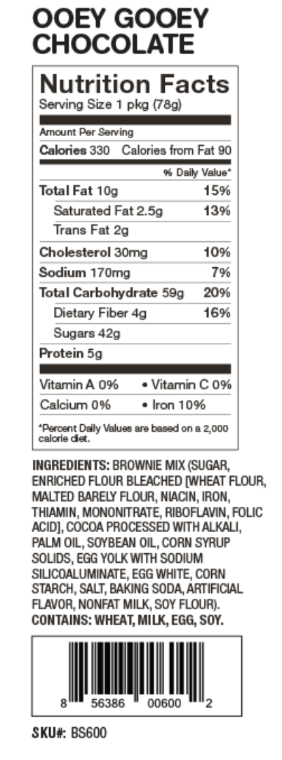 molly&you® – Engroshandel Browniemix – Ooey Gooey Chokolade Brownie Mikrobølgeovn Enkelt2