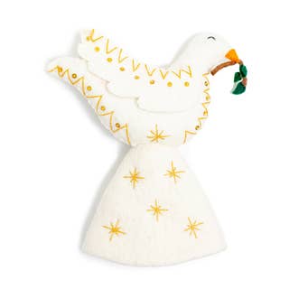 Global Goods Partners - Wholesale Tree Topper - Felt Dove Tree Topper