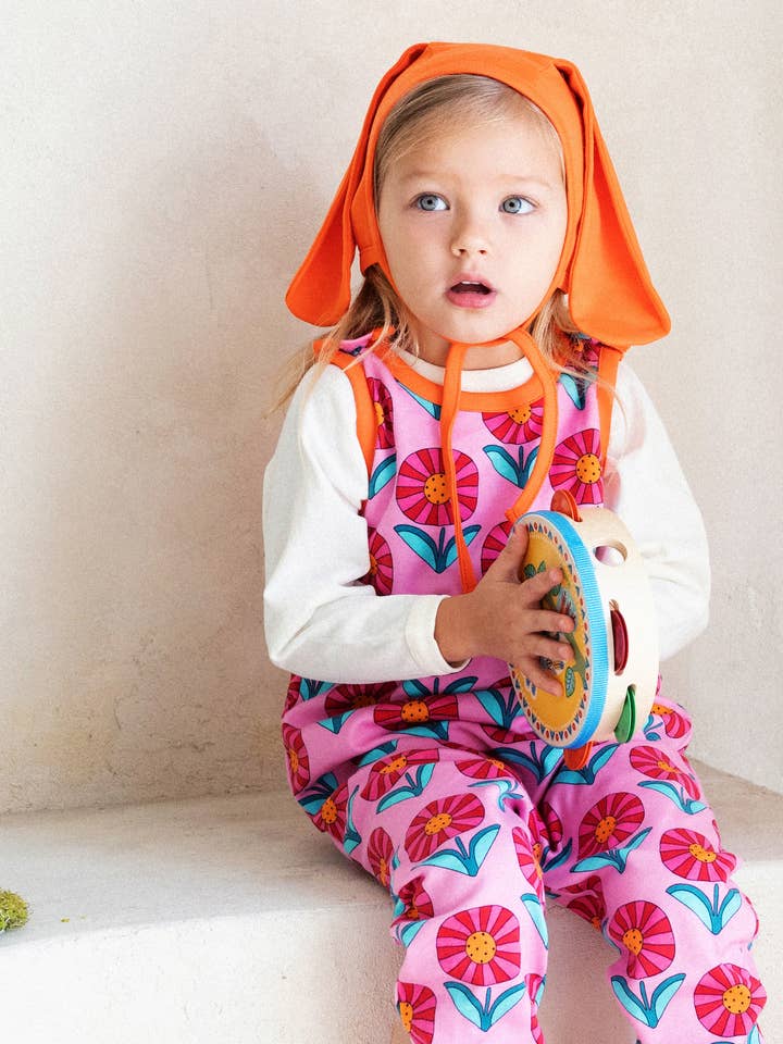 Gorro de Conejo de Algodón Orgánico - Naranja para venta al por mayor de Ameelo