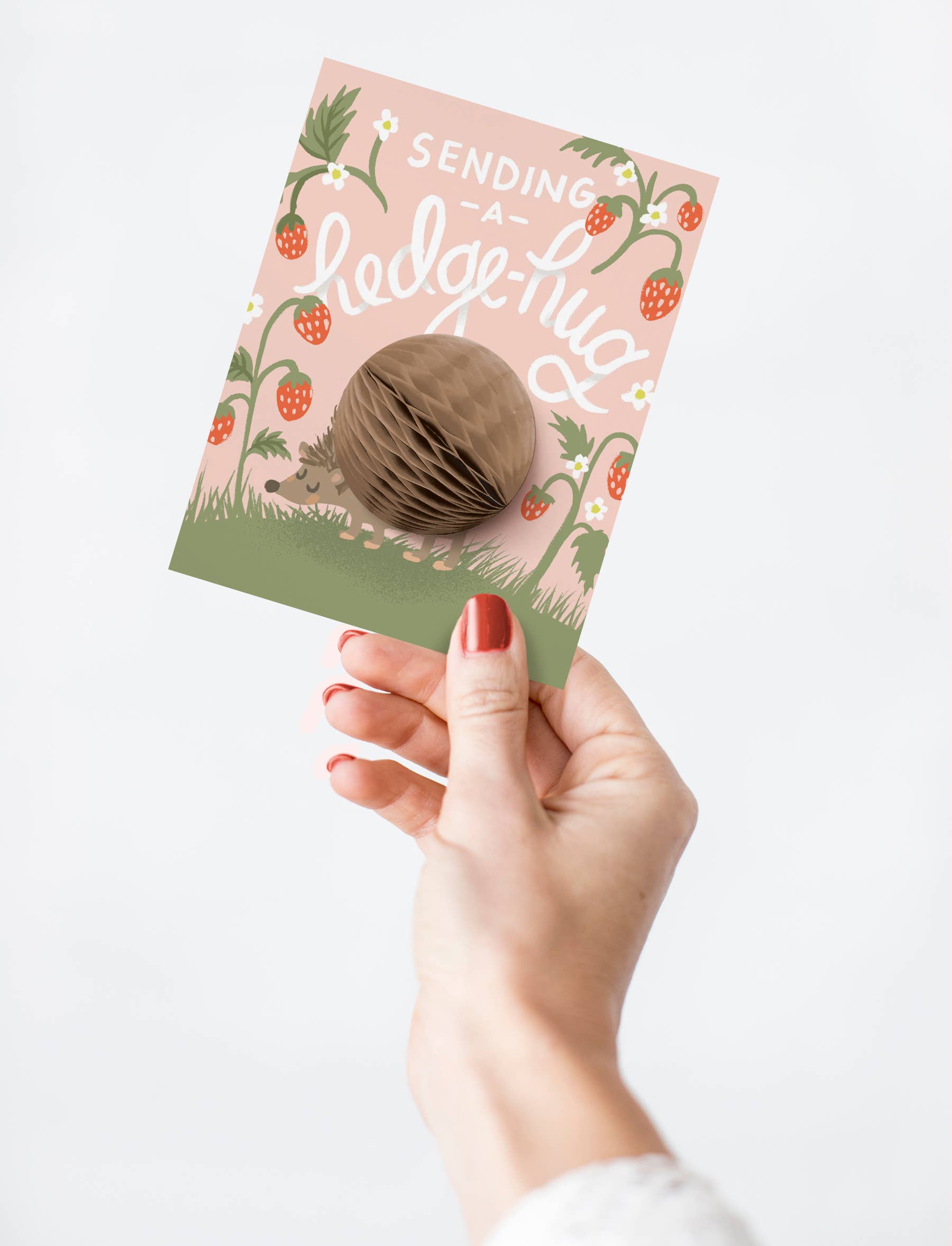 Inklings Paperie - Wholesale Friendship Card - Pop-up Card - Hedgehug - Friendship/Encouragement1