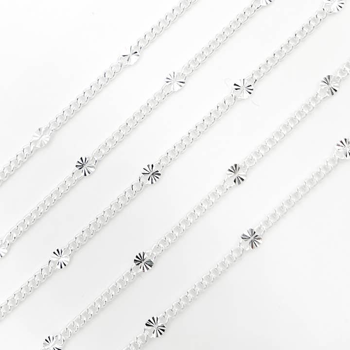 925 Sterling Silver Curb Chain with Marina Link. Y118SS for wholesale by Jewels & Chains