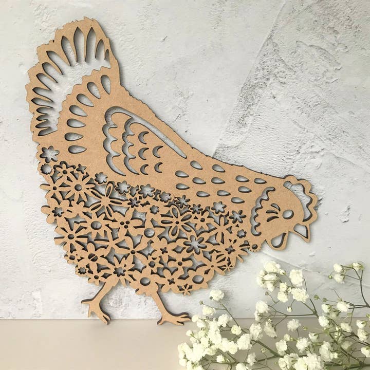 Farmhouse Chicken Wall Art Coop Sign Farmyard Chicken for wholesale by Deco Rach Design