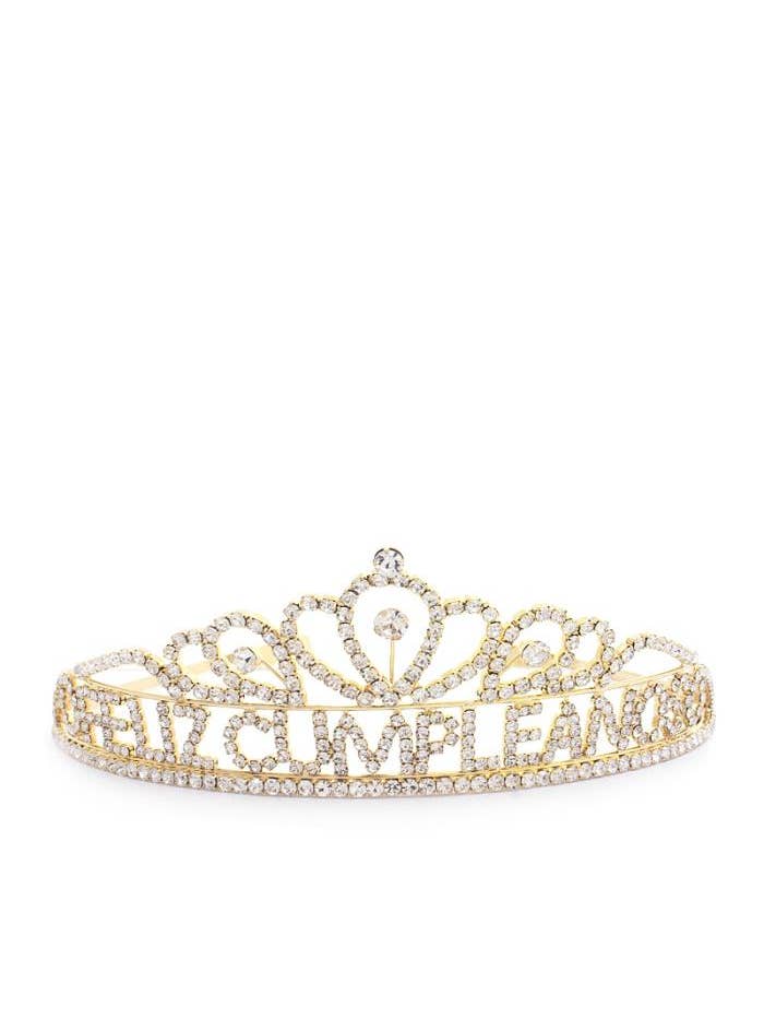 FELIZ CUMPLEANOS DIADEM MIT STRASSSTEINEN für den Großhandel von anbfashion